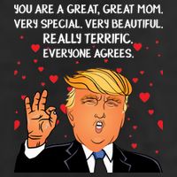 Donald Trump Mother-s Day 7 Panel Mesh Trucker Snapback Hat