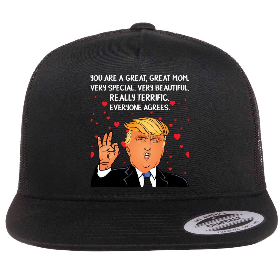 Donald Trump Mother-s Day Flat Bill Trucker Hat