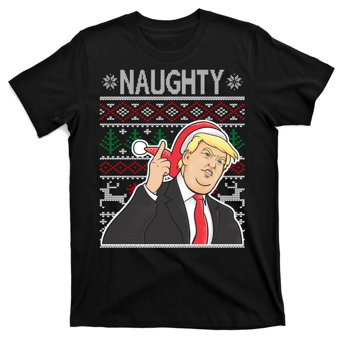 Donald Trump Naughty Ugly Christmas T-Shirt