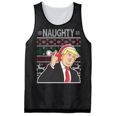 Donald Trump Naughty Ugly Christmas Mesh Reversible Basketball Jersey Tank