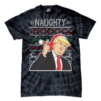 Donald Trump Naughty Ugly Christmas Tie-Dye T-Shirt