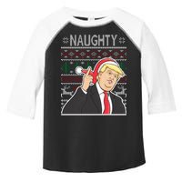 Donald Trump Naughty Ugly Christmas Toddler Fine Jersey T-Shirt