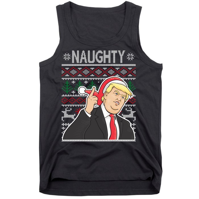 Donald Trump Naughty Ugly Christmas Tank Top