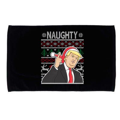 Donald Trump Naughty Ugly Christmas Microfiber Hand Towel