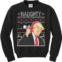 Donald Trump Naughty Ugly Christmas Kids Sweatshirt