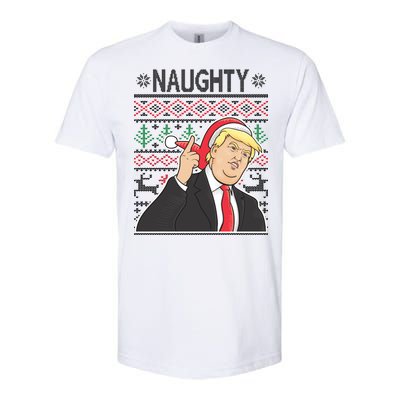 Donald Trump Naughty Ugly Christmas Softstyle CVC T-Shirt