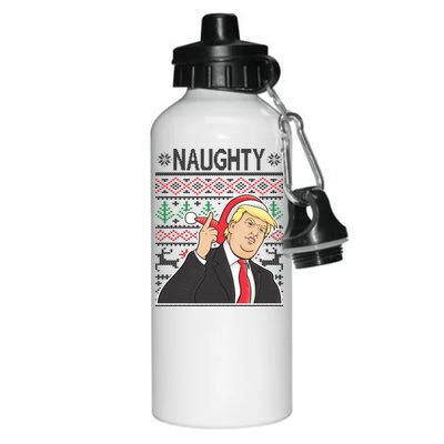 Donald Trump Naughty Ugly Christmas Aluminum Water Bottle