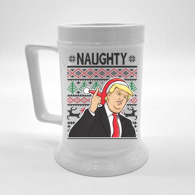 Donald Trump Naughty Ugly Christmas Beer Stein