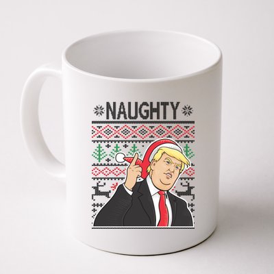 Donald Trump Naughty Ugly Christmas Coffee Mug