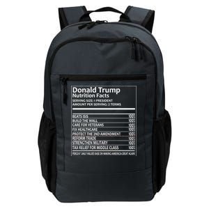 Donald Trump Nutrition Facts Daily Commute Backpack