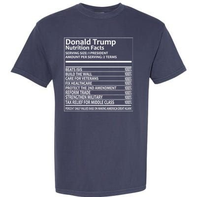 Donald Trump Nutrition Facts Garment-Dyed Heavyweight T-Shirt