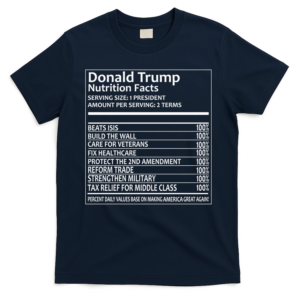 Donald Trump Nutrition Facts T-Shirt