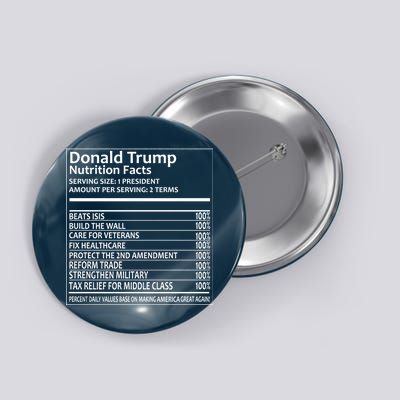 Donald Trump Nutrition Facts Button