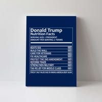 Donald Trump Nutrition Facts Canvas