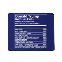 Donald Trump Nutrition Facts Mousepad