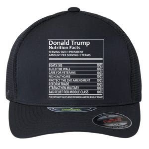 Donald Trump Nutrition Facts Political Humor Flexfit Unipanel Trucker Cap