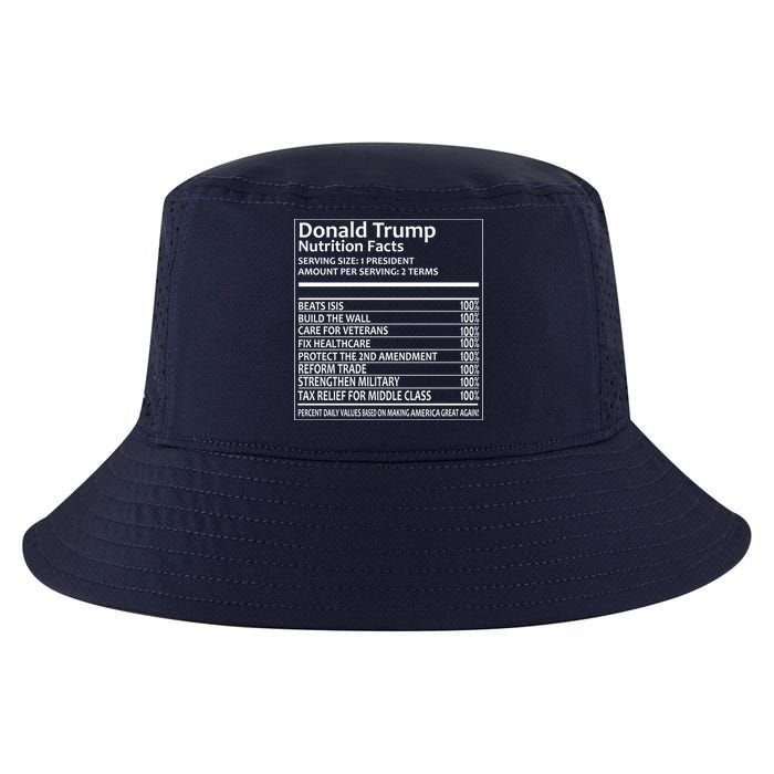 Donald Trump Nutrition Facts Political Humor Cool Comfort Performance Bucket Hat