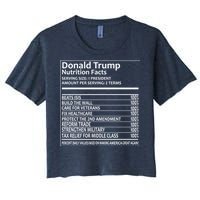 Donald Trump Nutrition Facts Political Humor Women's Crop Top Tee