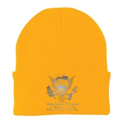 Donald Trump Presidential Seal USA 45th President Logo Knit Cap Winter Beanie