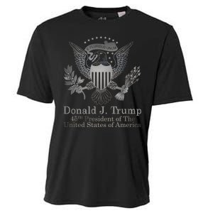 Donald Trump Presidential Seal USA 45th President Logo Cooling Performance Crew T-Shirt