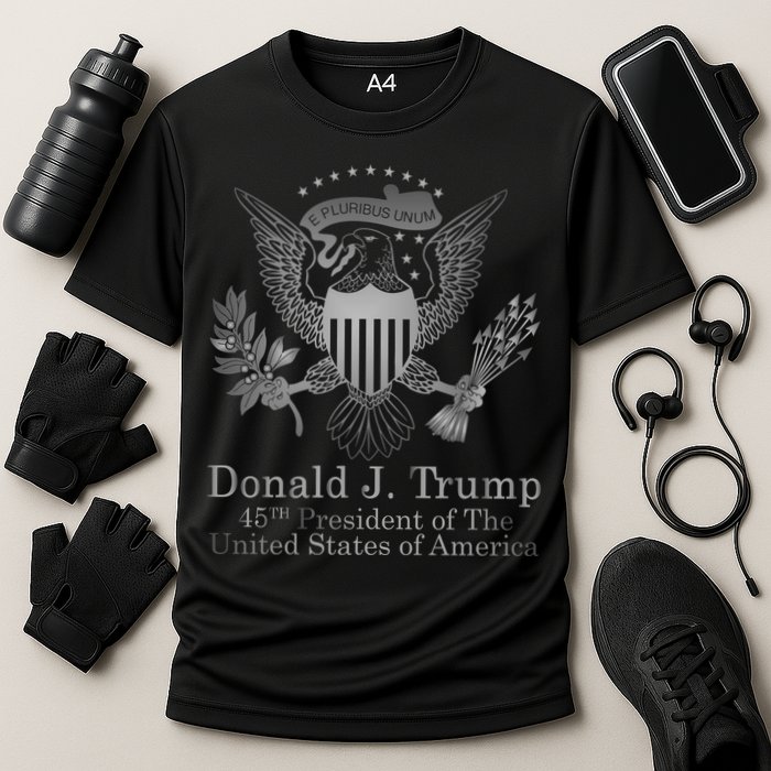 Donald Trump Presidential Seal USA 45th President Logo Performance Shirt