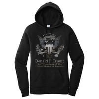 Donald Trump Presidential Seal USA 45th President Logo Women's Pullover Hoodie