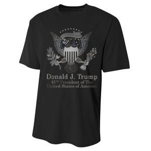 Donald Trump Presidential Seal USA 45th President Logo Performance Sprint T-Shirt