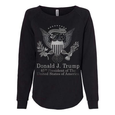 Donald Trump Presidential Seal USA 45th President Logo Womens California Wash Sweatshirt