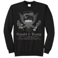 Donald Trump Presidential Seal USA 45th President Logo Tall Sweatshirt