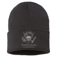 Donald Trump Presidential Seal USA 45th President Logo Sustainable Knit Beanie