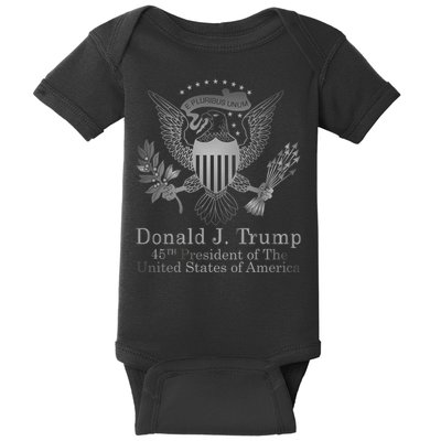 Donald Trump Presidential Seal USA 45th President Logo Baby Bodysuit