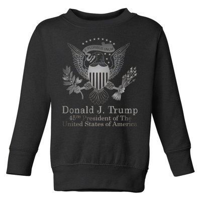 Donald Trump Presidential Seal USA 45th President Logo Toddler Sweatshirt