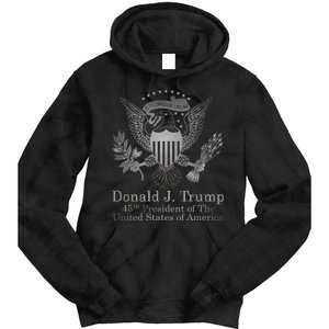 Donald Trump Presidential Seal USA 45th President Logo Tie Dye Hoodie