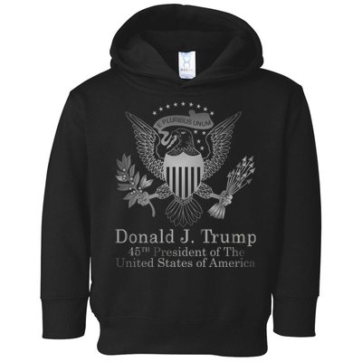 Donald Trump Presidential Seal USA 45th President Logo Toddler Hoodie