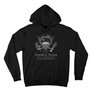 Donald Trump Presidential Seal USA 45th President Logo Tall Hoodie