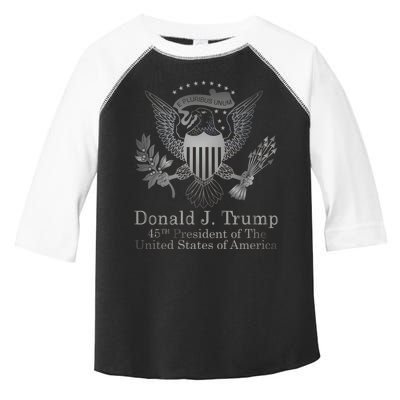 Donald Trump Presidential Seal USA 45th President Logo Toddler Fine Jersey T-Shirt