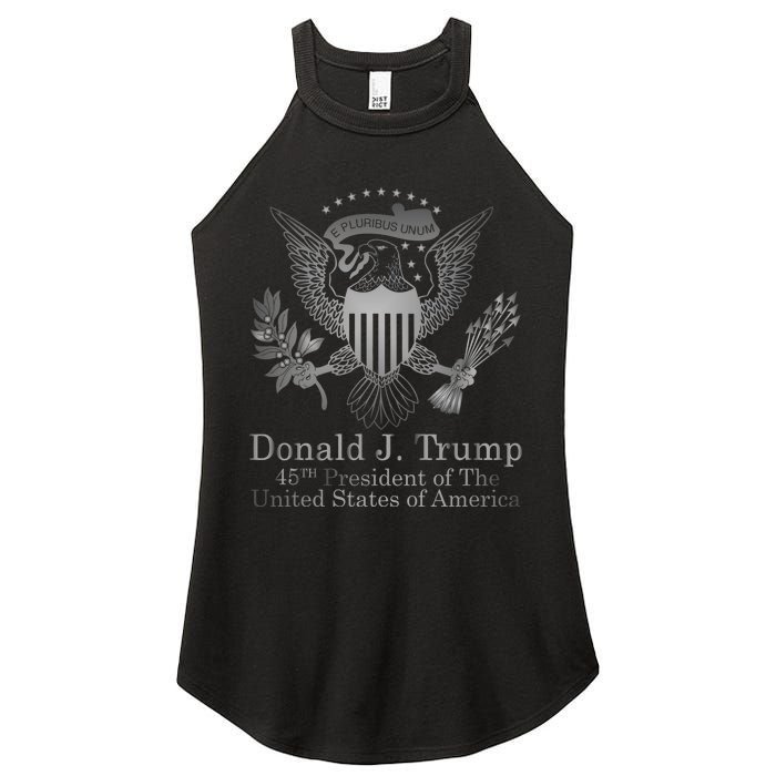 Donald Trump Presidential Seal USA 45th President Logo Women's Perfect Tri Rocker Tank