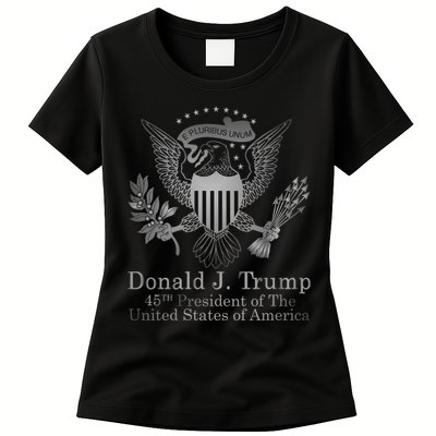Donald Trump Presidential Seal USA 45th President Logo Womens T-Shirt