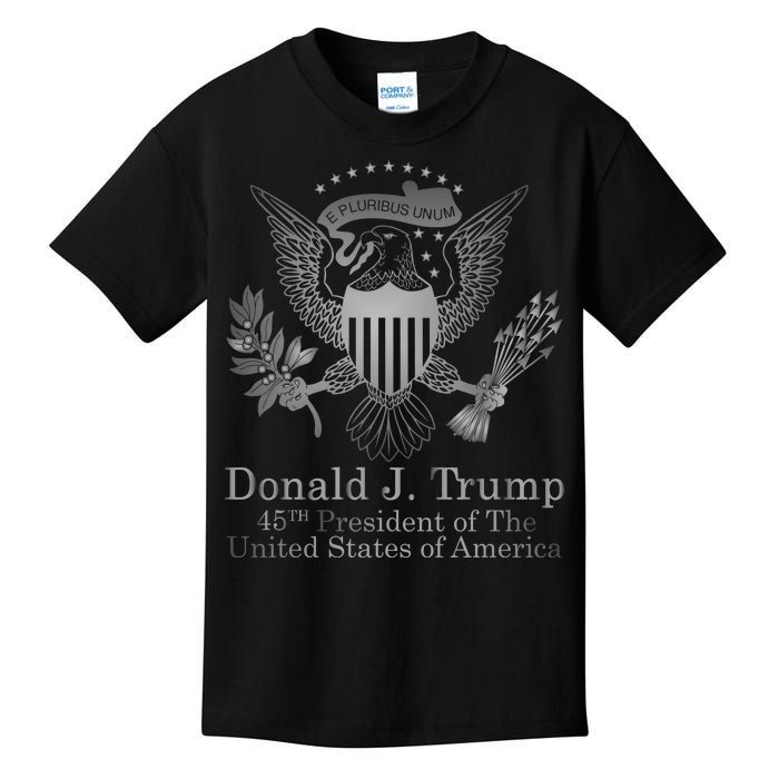 Donald Trump Presidential Seal USA 45th President Logo Kids T-Shirt