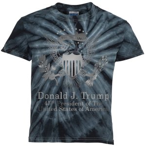 Donald Trump Presidential Seal USA 45th President Logo Kids Tie-Dye T-Shirt