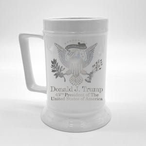 Donald Trump Presidential Seal USA 45th President Logo Beer Stein