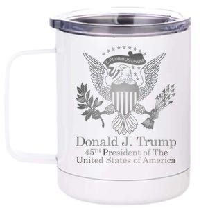 Donald Trump Presidential Seal USA 45th President Logo 12 oz Stainless Steel Tumbler Cup