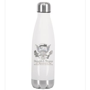 Donald Trump Presidential Seal USA 45th President Logo Stainless Steel Insulated Water Bottle