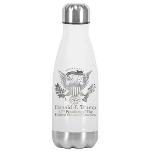 Donald Trump Presidential Seal USA 45th President Logo Stainless Steel Insulated Water Bottle