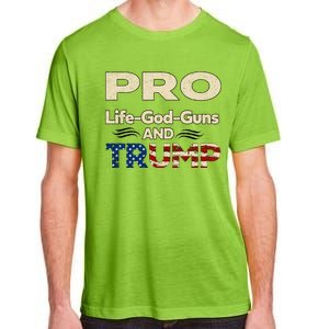 Donald Trump Pro Life God Gun Adult ChromaSoft Performance T-Shirt