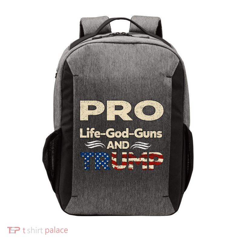 Donald Trump Pro Life God Gun Vector Backpack