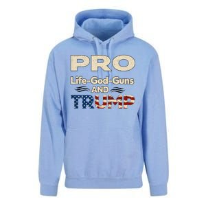 Donald Trump Pro Life God Gun Unisex Surf Hoodie