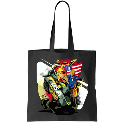Donald Trump Riding Army Tank Bag