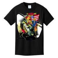 Donald Trump Riding Army Tank Kids T-Shirt