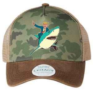 Donald Trump Riding Shark Legacy Tie Dye Trucker Hat